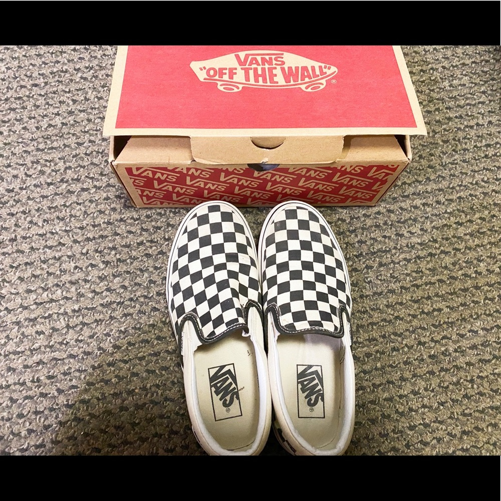 Vans Classic Slip-on checker board with platform
